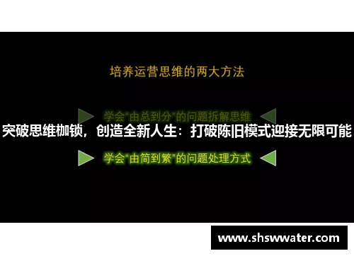 突破思维枷锁,创造全新人生:打破陈旧模式迎接无限可能 突破思维枷锁,创造全新人生:打破陈旧模式迎接无限可能