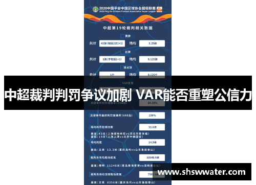 中超裁判判罚争议加剧 VAR能否重塑公信力 中超裁判判罚争议加剧 VAR能否重塑公信力